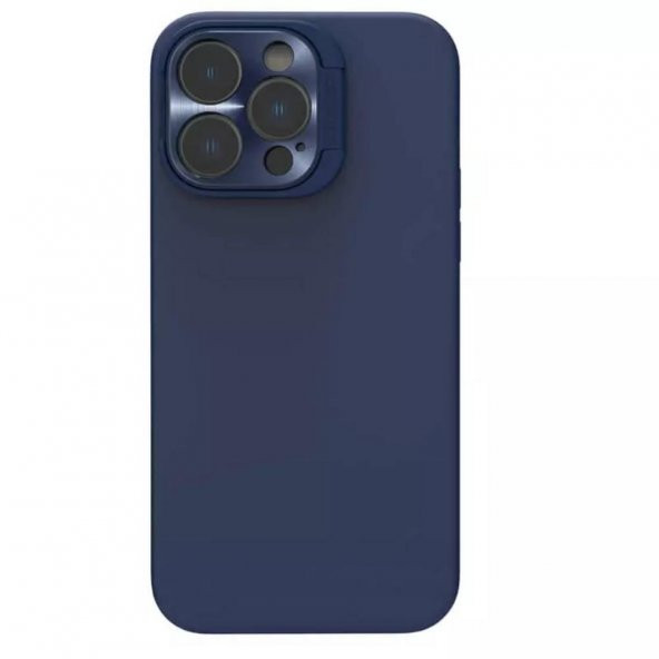 Nillkin iPhone 14 Pro Max Uyumlu Lens Korumalı Manyetik Kılıf - Mavi