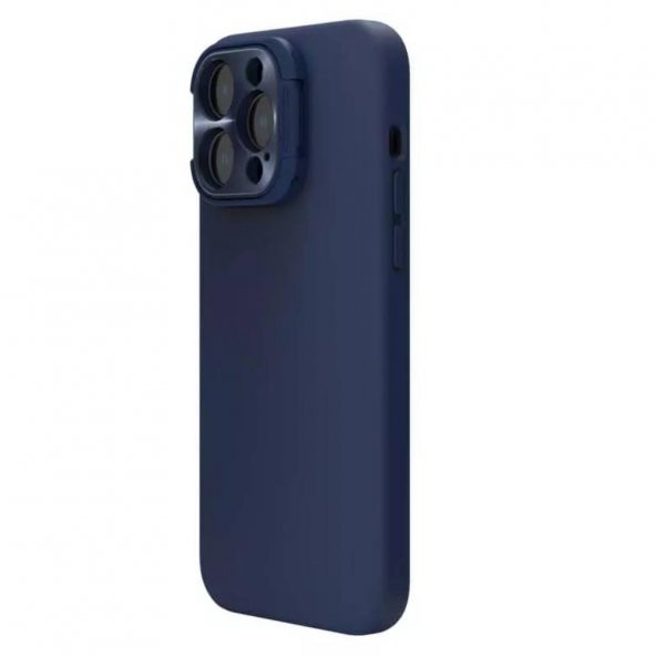 Nillkin iPhone 14 Pro Max Uyumlu Lens Korumalı Manyetik Kılıf - Mavi - 4