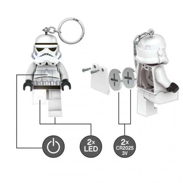 LEGO Star Wars 5007291 LED Key Chain Stormtrooper - 3