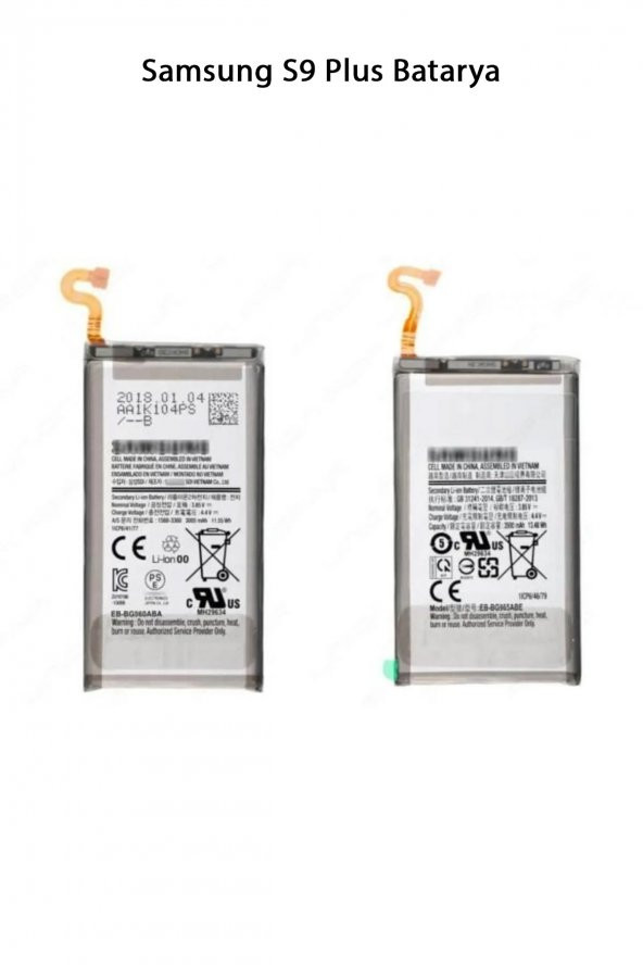 Samsung S9 Plus Telefonlarla Uyumlu Batarya 3500 mAh - 1