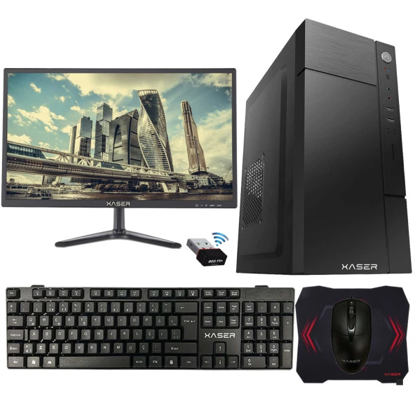 Xaser Xsr163 i7 2600 8GB Ram 256GB SSD 21.5" Monitör Masaüstü Ofis Bilgisayarı