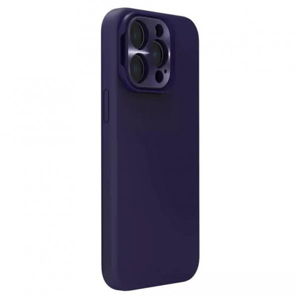 Nillkin iPhone 14 Pro Max Uyumlu Lens Korumalı Manyetik Kılıf - Koyu Mor - 2