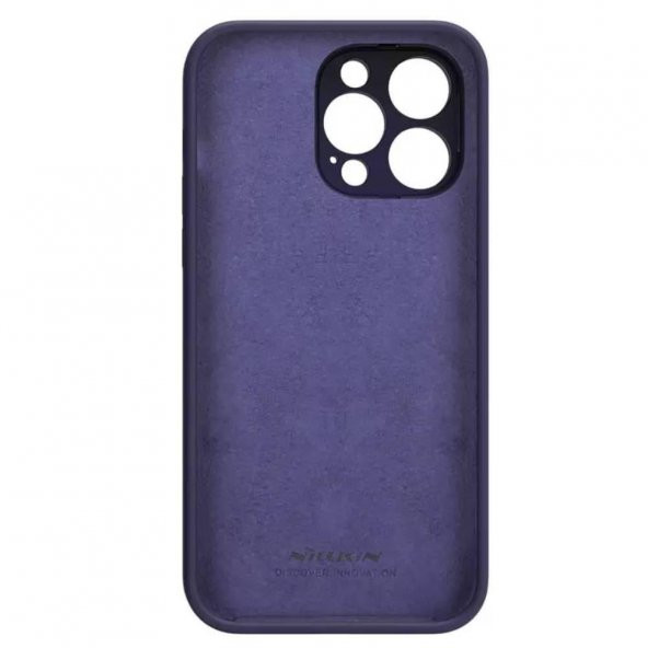 Nillkin iPhone 14 Pro Max Uyumlu Lens Korumalı Manyetik Kılıf - Koyu Mor - 3