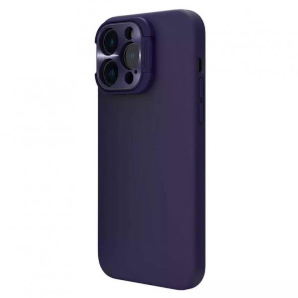 Nillkin iPhone 14 Pro Max Uyumlu Lens Korumalı Manyetik Kılıf - Koyu Mor - 4