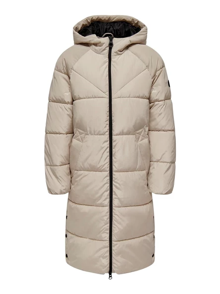ONLY Bayan Rüzgar Geçirmez Uzun Mont Puffer Parka 15304786 - 7