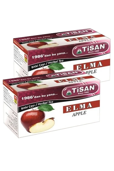 2 Kutu Elma Çayı Sallama Çay Poşet Elma Çayı