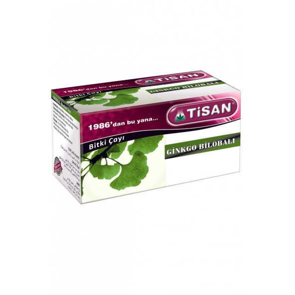 Tisan Ginkgo Bilobalı Bitki Süzen Poşet Çay 20'li