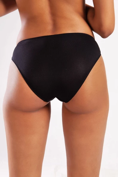 GOLDY A Plus Siyah Dantel Detaylı Mini Slip Külot - 3