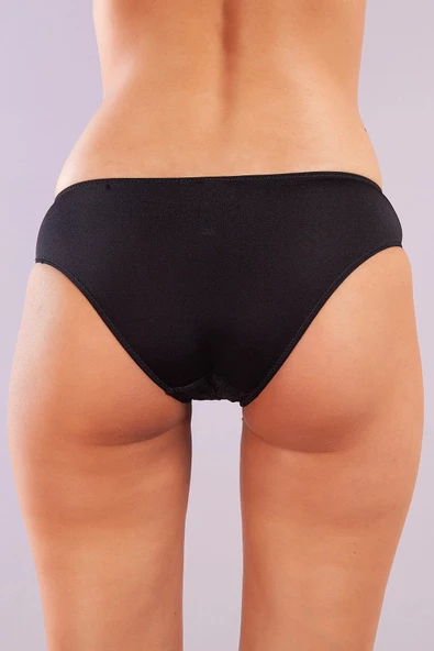 GALA A Plus Siyah Dantelli Mini Slip Külot - 3