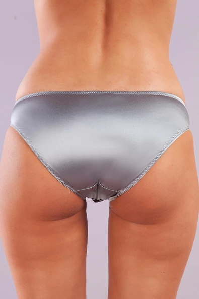 GISELLE A Plus Gri Dantelli Mini Slip Külot - 2