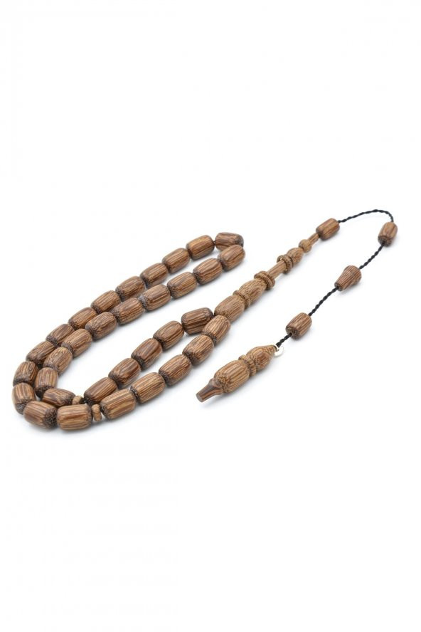 Murat Akbulut İmzalı Kahverengi Abanoz Ağacı Tesbih - Resim 2