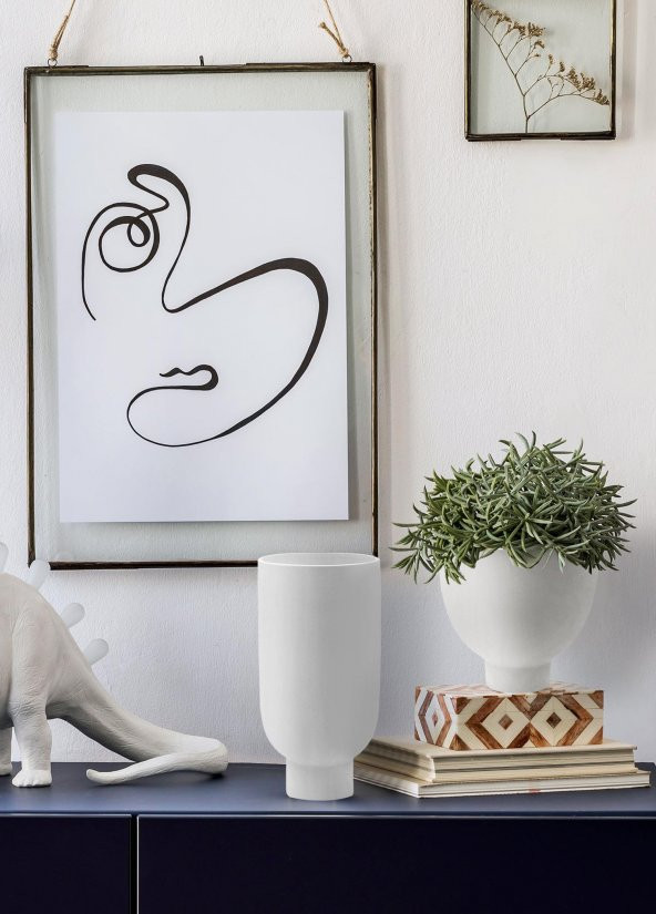 The Mia Pure Dekoratif Vazo 13x13x29 cm - Resim 2