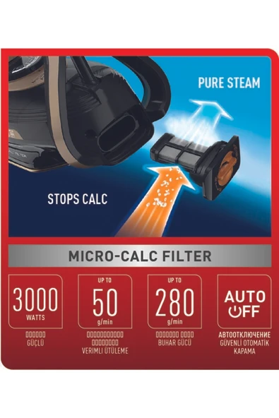 Tefal FV8064 Pureglıss Buharlı Ütü - Resim 2