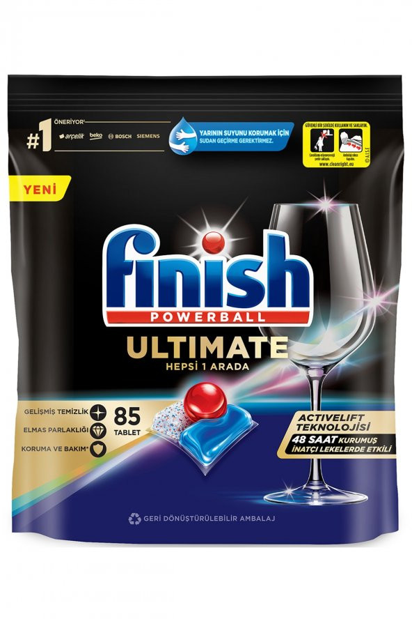 Finish Quantum Ultimate Bulaşık Makinesi Tableti 85'li - 2