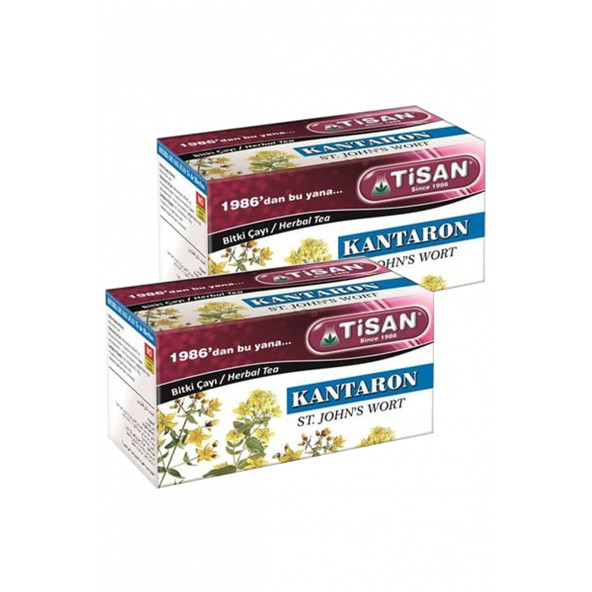 2 Kutu Tisan Kantaron Bitki Çayı Süzen Poşet 2 x 20'li ürün görseli