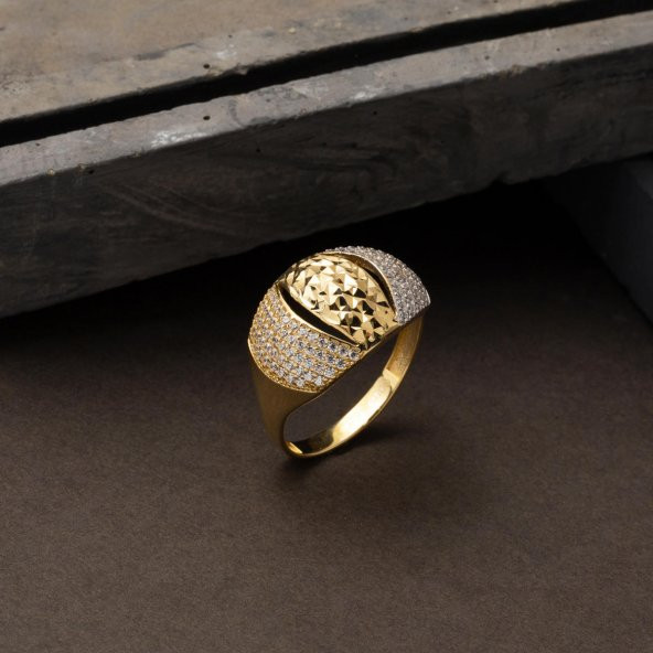 Kadın Altın Yüzük 14 Ayar - Resim 4