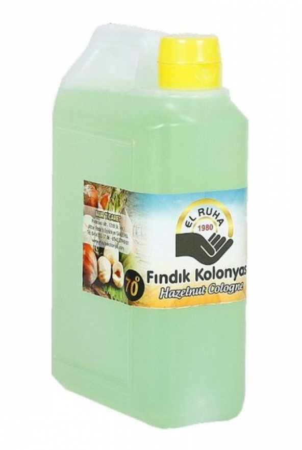 El Ruha Fındık Kolonyası 70° Çanta (Bidon) 900ML