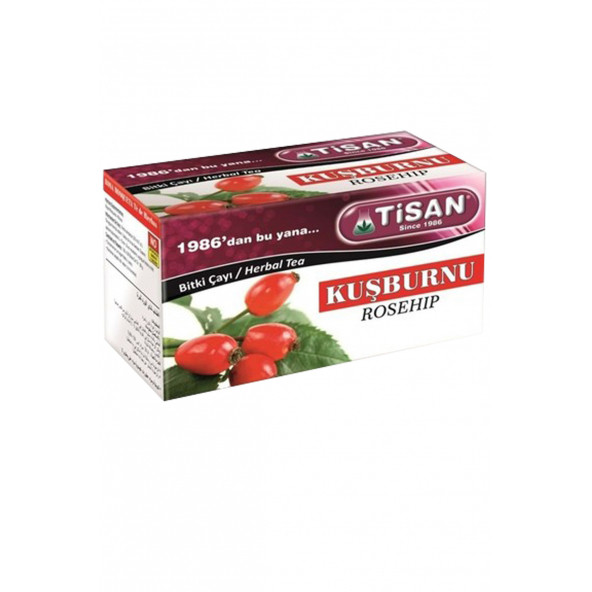 Tisan Kuşburnu Çayı Bitki Süzen Poşet Çay 20'li