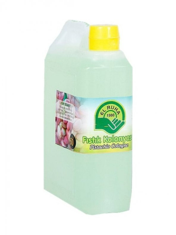 El Ruha Fıstık Kolonyası 60° Çanta (Bidon) 900ML