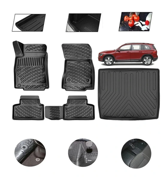 Mercedes GLB 2025 Model 4D Bagaj Paspas Set ürün görseli 1