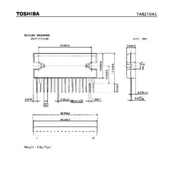 TOSHIBA TA8215H / L Entegre Devre - 2