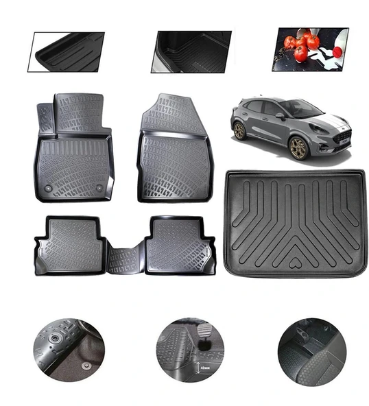 Ford Puma Üst 2025 Model 4D Bagaj Paspas Set ürün görseli 1