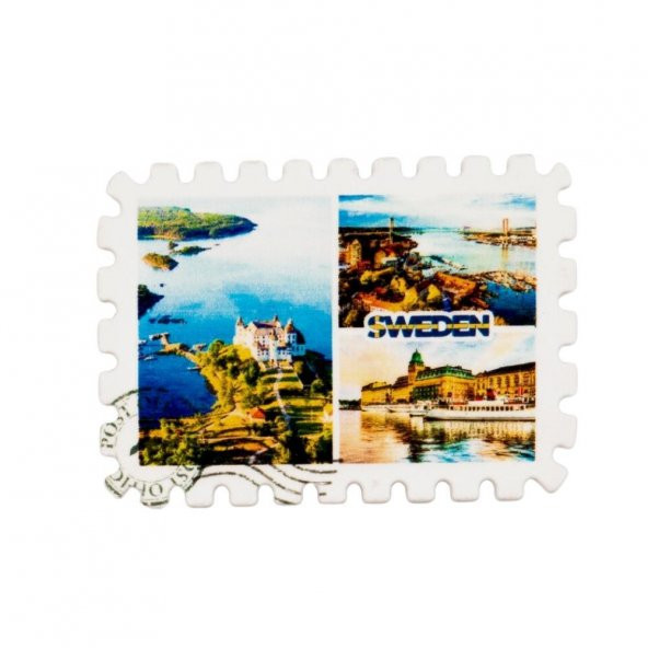 İsveç Stockholm Pul Magnet ürün görseli