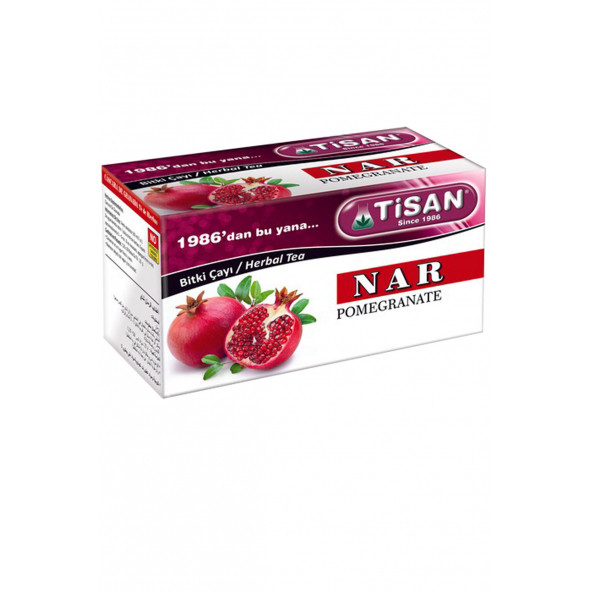 Tisan Nar Bitki Çayı Süzen Poşet Çay 20'li