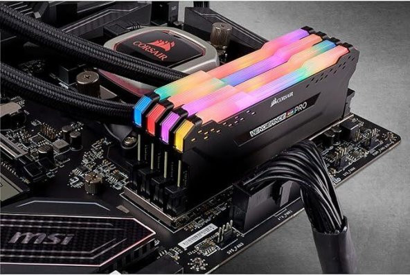 Corsair Vengeance RGB Pro 32 GB (4x8) 3200 MHz DDR4 CL16 CMW32GX4M4E3200C16 Ram - 5