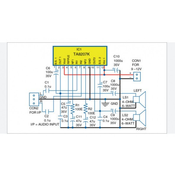 TA8207K Toshiba Entegre Devre - Resim 2