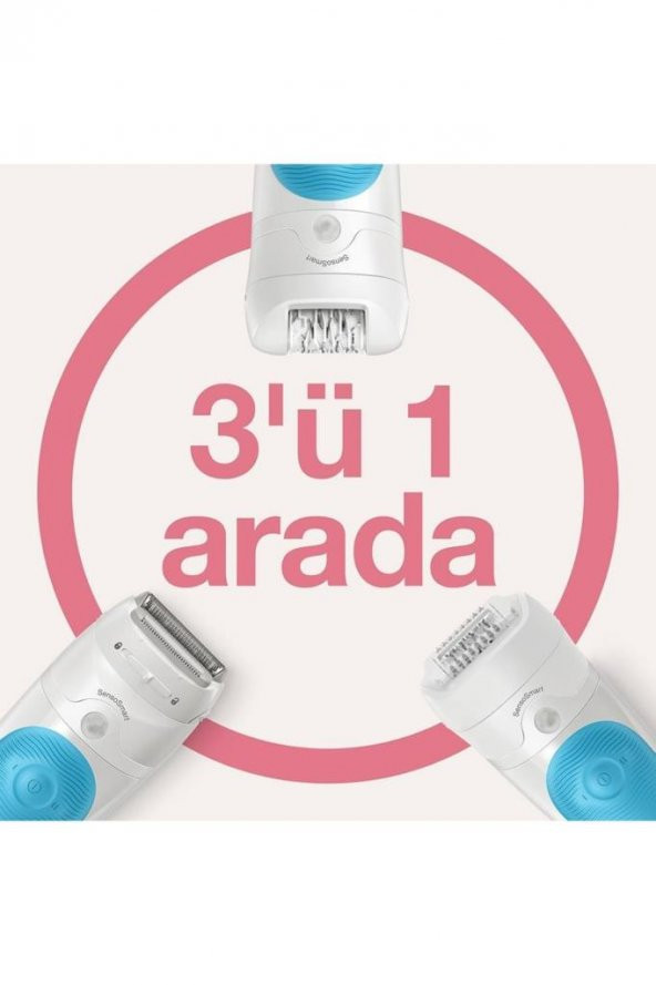 Braun Silk-épil 5 5605 Sensosmart, Kablosuz, Islak&kuru, 3ü 1 Arada Epilatör 81770429 - 3