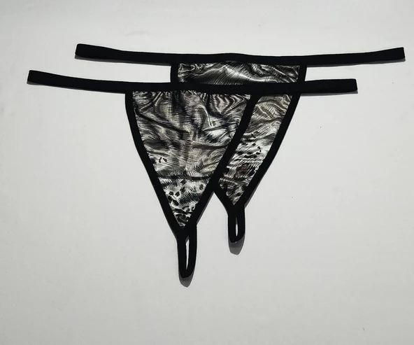 ASM1228 Kadın 2 Li Leopar Aklı Sarsıtan String - 5