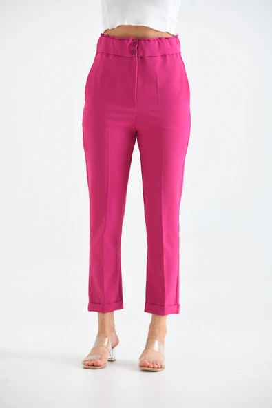 FTZ Women Kadın Douable Crep  Fuşya 30170 - Resim 6