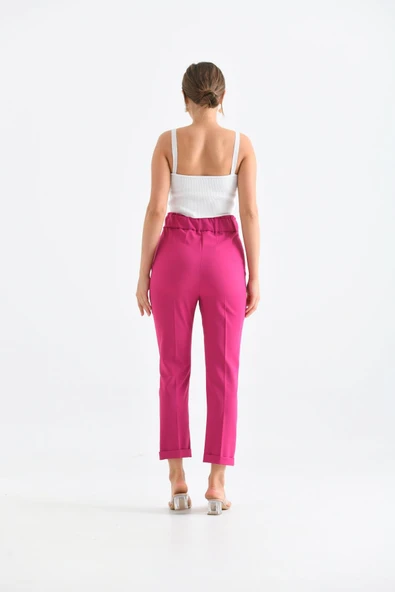 FTZ Women Kadın Douable Crep  Fuşya 30170 - Resim 4