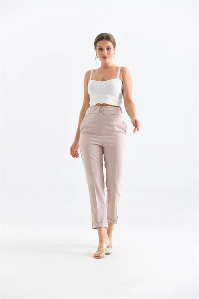Kadın Douable Crep Beige 30170