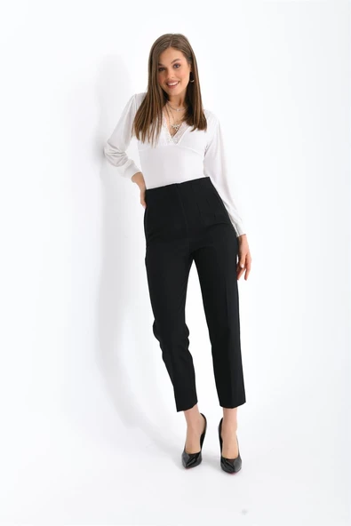 FTZ Women Kadın Pantolon  Siyah RBN3066 - Resim 5