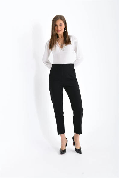 FTZ Women Kadın Pantolon  Siyah RBN3066 - Resim 4