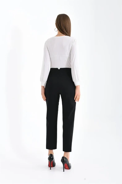 FTZ Women Kadın Pantolon  Siyah RBN3066 - Resim 6