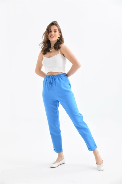 Ftz Women Kadın Pantolon Mavi 30410