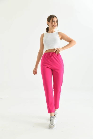 FTZ Women Kadın İki İp Pantolon  Fuşya 30266 - Resim 5