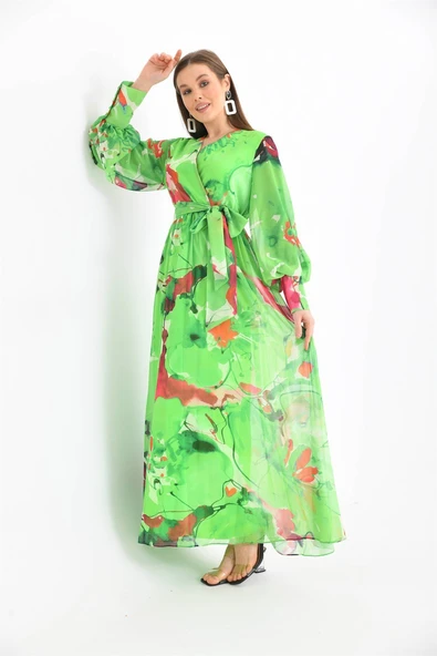 Ftz Women Kadın Şifon Elbise Benetton 30405