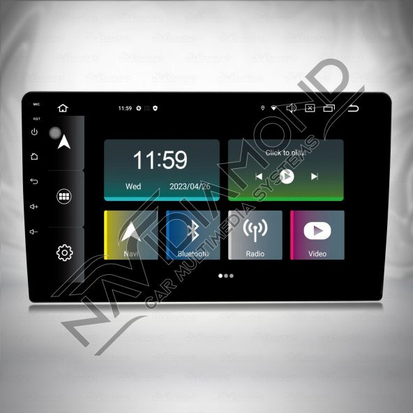 NAVIDIAMOND 9 INCH 8 GB RAM 128 GB HAFIZA ANDROID 12 MULTIMEDIA EKRAN - 1