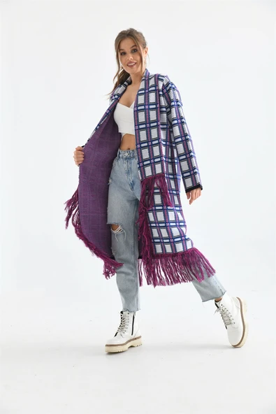 FTZ Women Kadın Püskül Detaylı Giy-Çık  Siyah 20067 - Resim 6