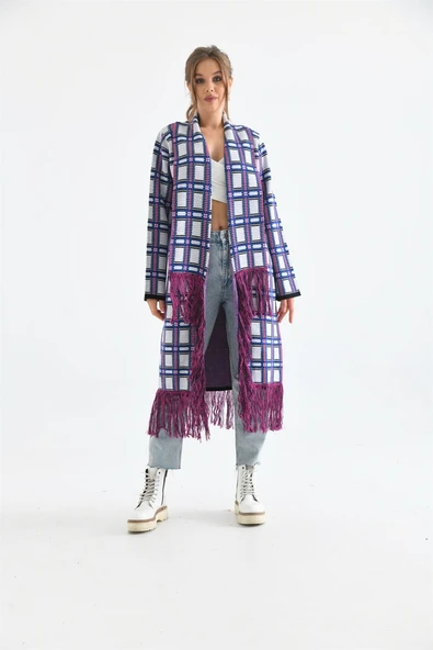 FTZ Women Kadın Püskül Detaylı Giy-Çık  Siyah 20067 - Resim 3