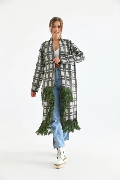 FTZ Women Kadın Püskül Detaylı Giy-Çık  Kahve 20067