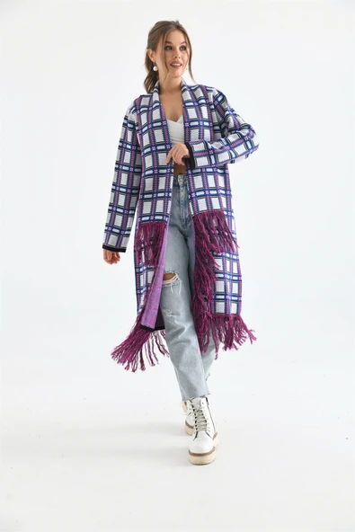 FTZ Women Kadın Püskül Detaylı Giy-Çık  Siyah 20067 - Resim 4