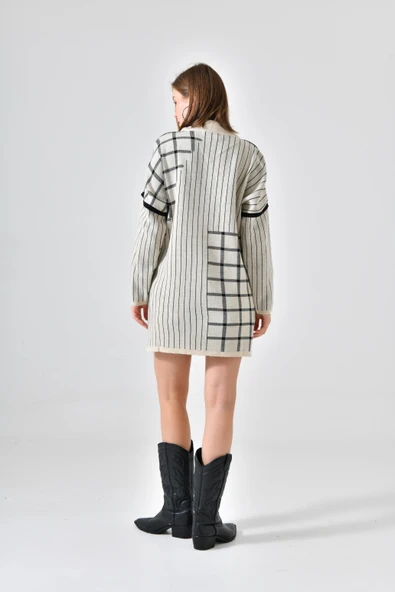 FTZ Women FTZ Women Kadın Kol Aksesuar Detay Kazak  Taş 21-6032 - Resim 10