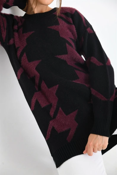 FTZ Women Kadın Kazayağı Detaylı Bluz  Siyah 20031 - Resim 5