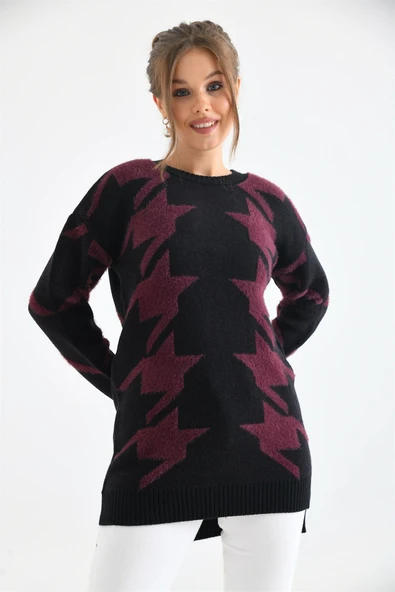 FTZ Women Kadın Kazayağı Detaylı Bluz  Siyah 20031 ürün görseli