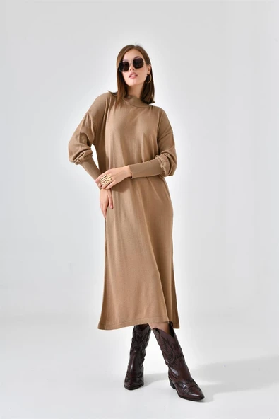 FTZ Women Kadın DÜz Basic Tunik  Beige 20678 ürün görseli 1